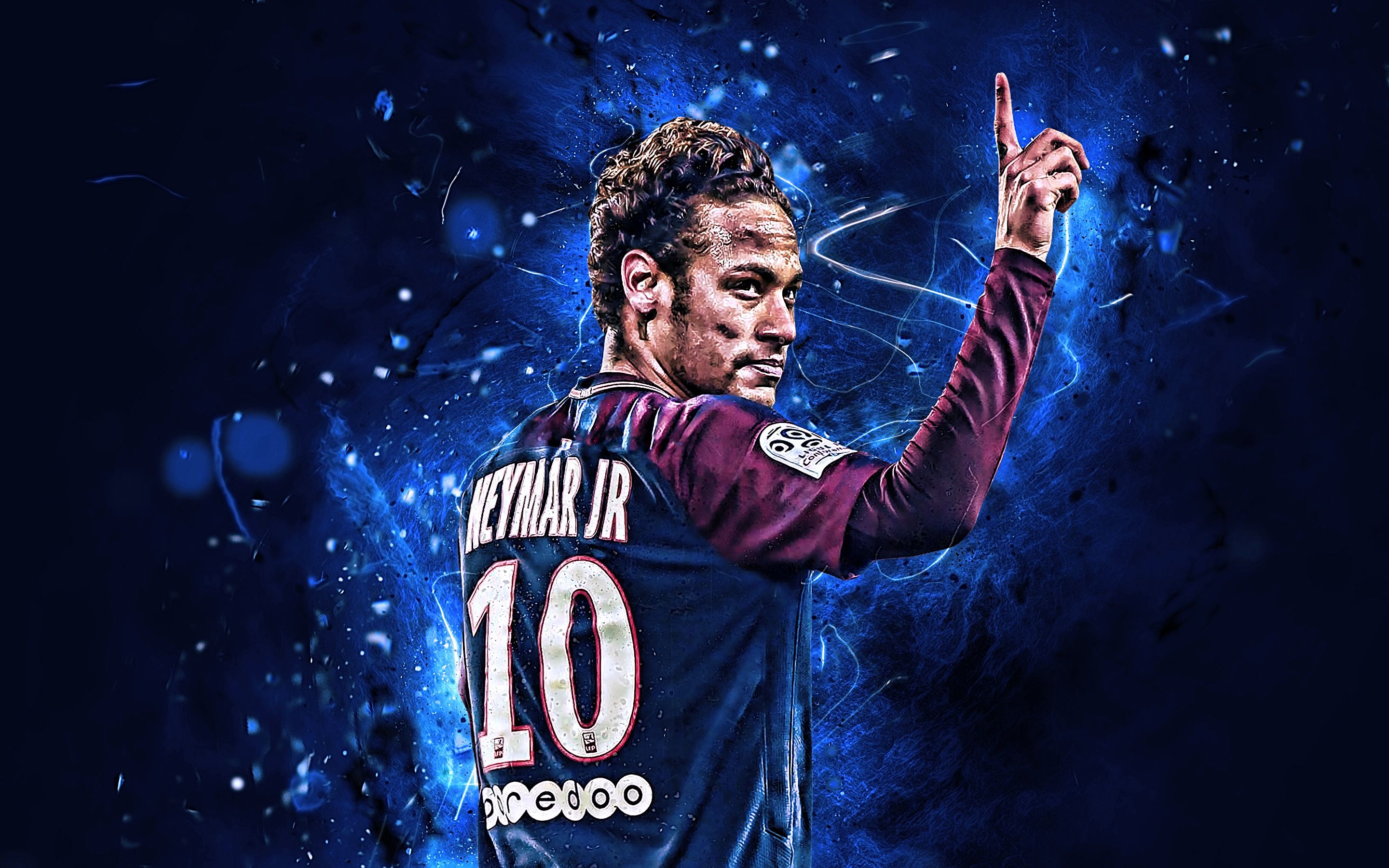 2880x1800 Desktop wallpaper: Neymar, Sports, Brazilian, Paris Saint Germain F C, Soccer 4K free download for PC. 456561