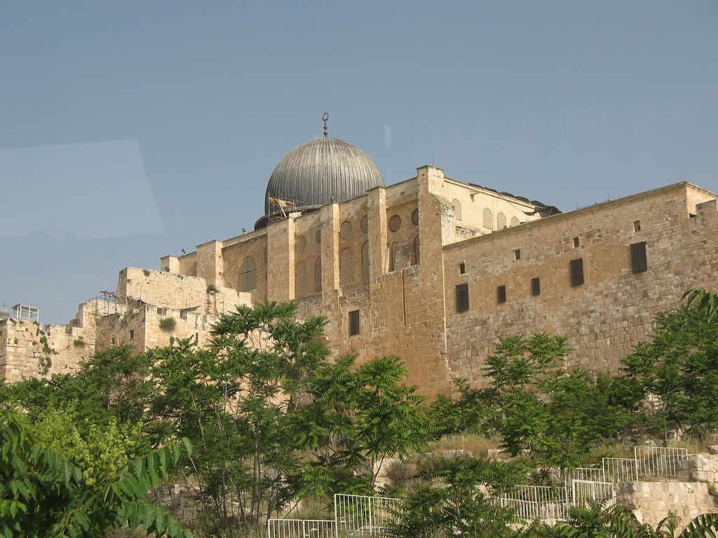 1024x768 Al Aksa (al Aqsa) Dome From Outside The Wall_1817. Taken Fr