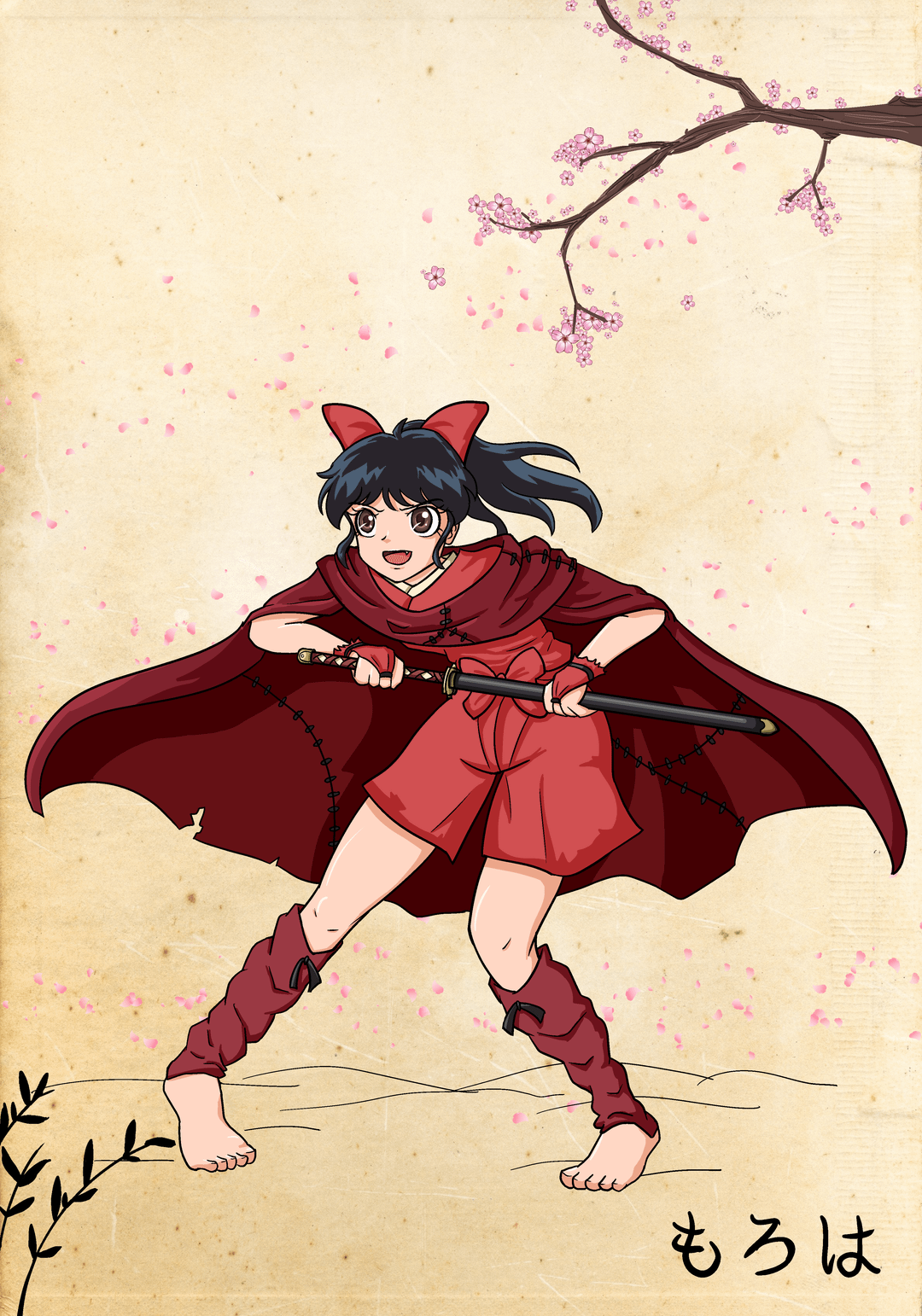 1080x1542 Moroha from Yashahime fanart. I love her design!!