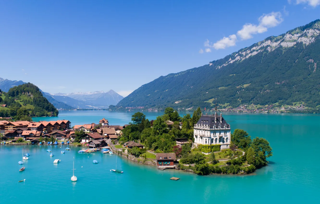 1332x850 Free mountains, the city 5K wallpaper for desktop and phone