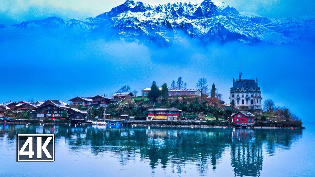 1280x720 Pictureque Iseltwald Switzerland ❄️ the pearl of Lake Brienz