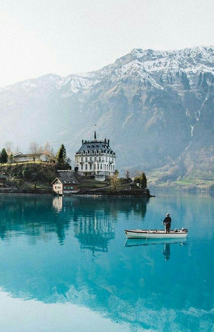 720x1113 Interlaken, Switzerland. Interlaken switzerland travel inspiration, Interlaken switzerland lake and mountain, Interlaken travel art