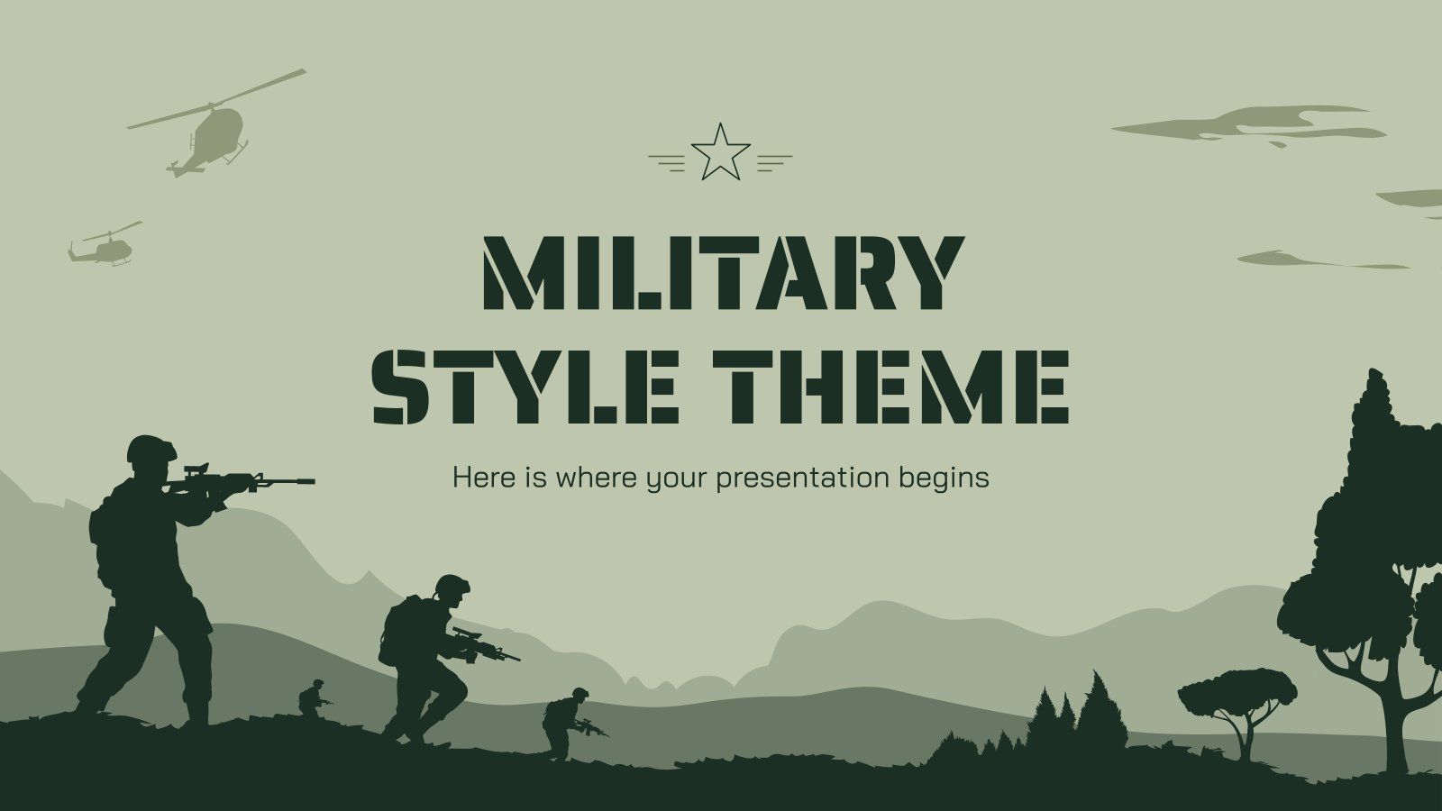 1600x900 Free Google Slides & PowerPoint Templates on the Military