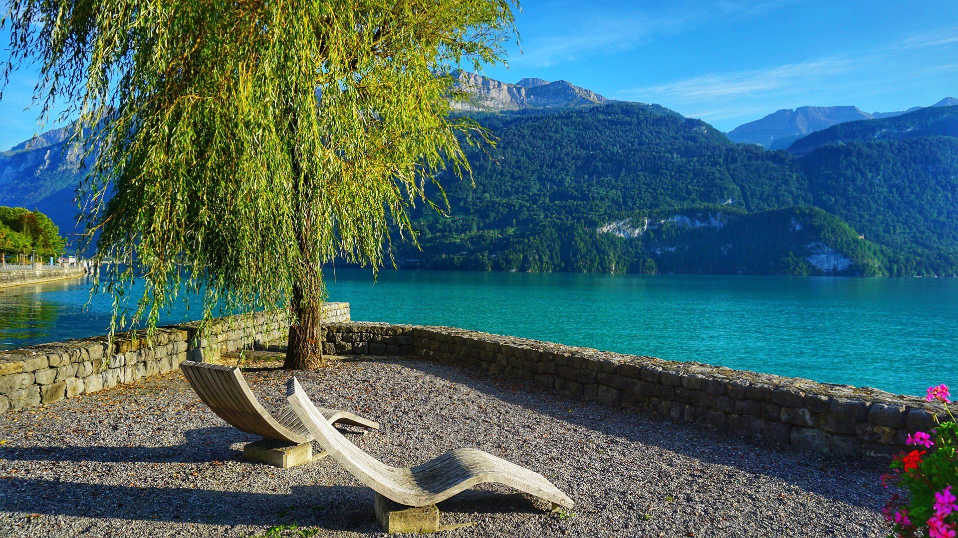 1920x1080 Places to Visit on Lake Brienz, Switzerland