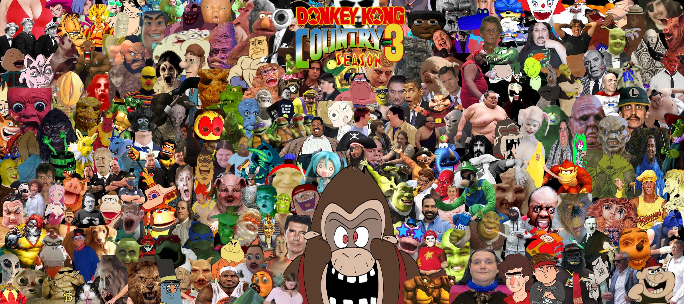 2400x1068 Donkey Kong Country Season 3 Wallpaper by BlockFrog on Newgrounds