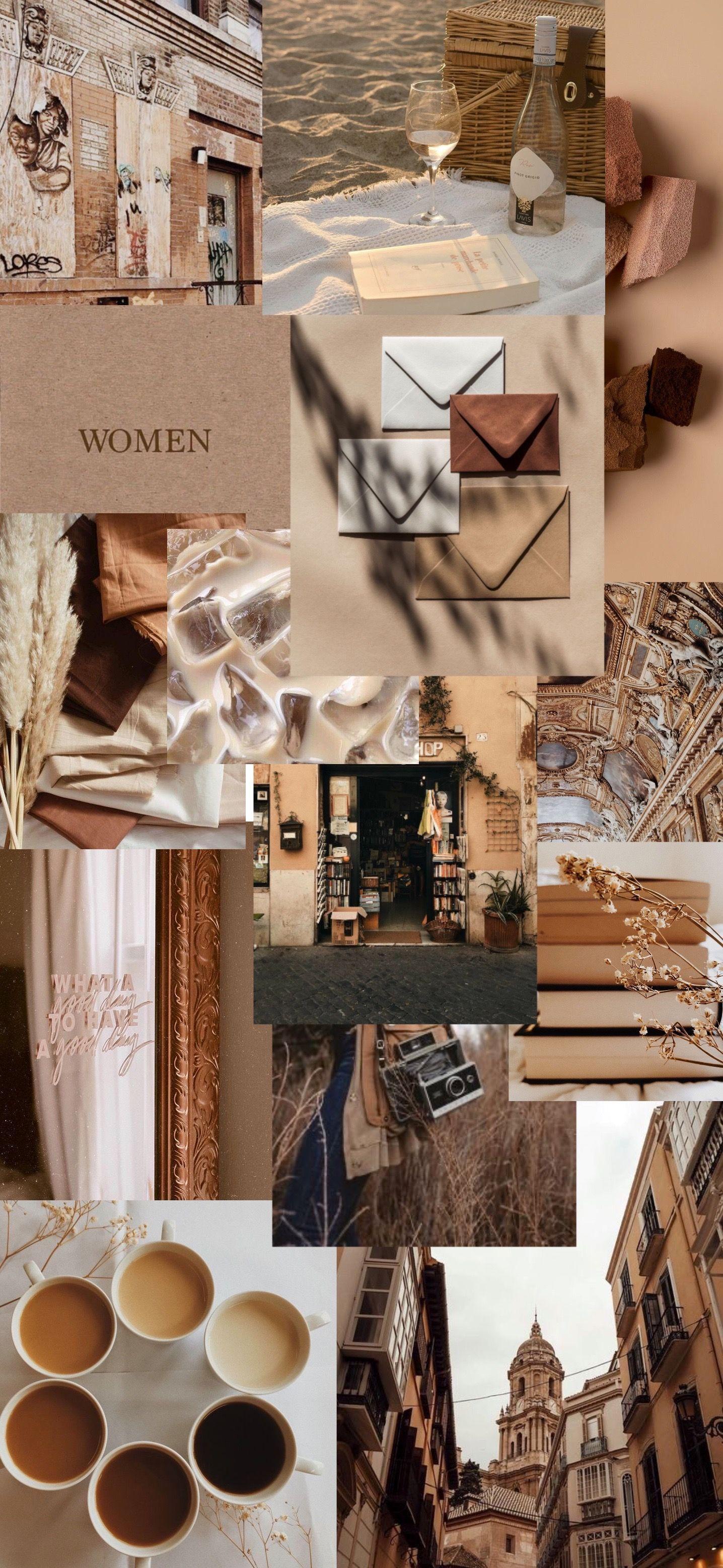 Beige Aesthetic Collage Wallpapers Top Free Beige Aesthetic Collage Backgrounds Wallpaperaccess