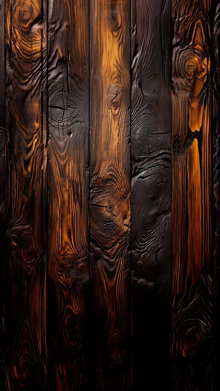 736x1308 Rustic background image. Wood grains, Burnt wood wallpaper, Wood textures