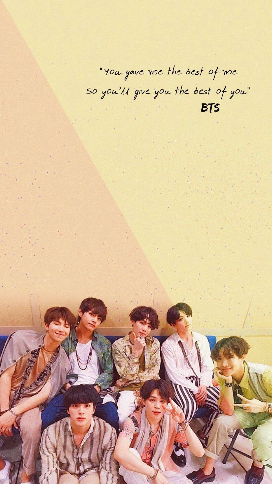 1080x1920 BTS Quotes Phone Wallpaper
