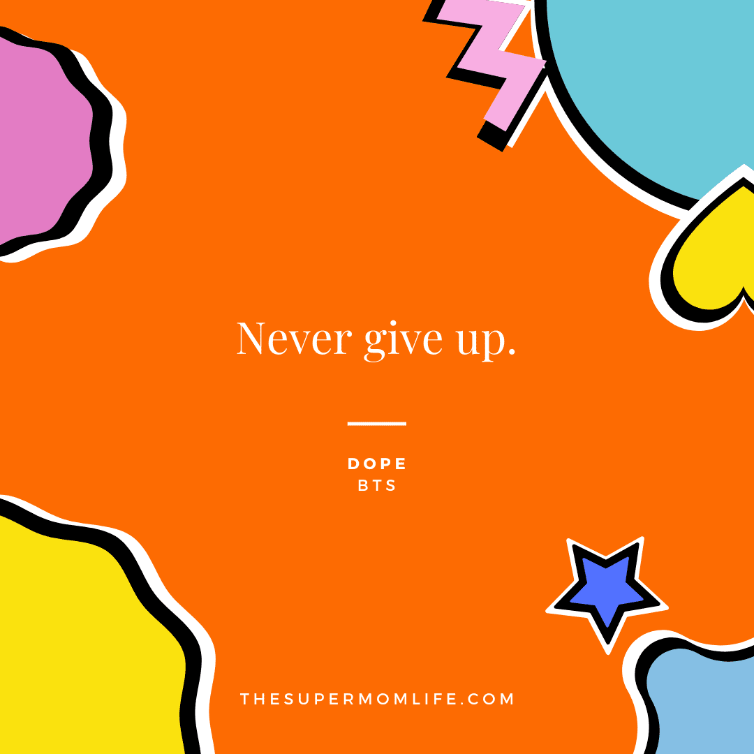 1080x1080 Most Motivational BTS Quotes and Lyrics Super Mom Life
