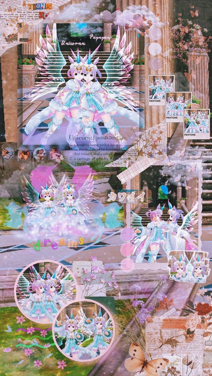 720x1278 Aesthetic Vintage Unicorn Toram Online