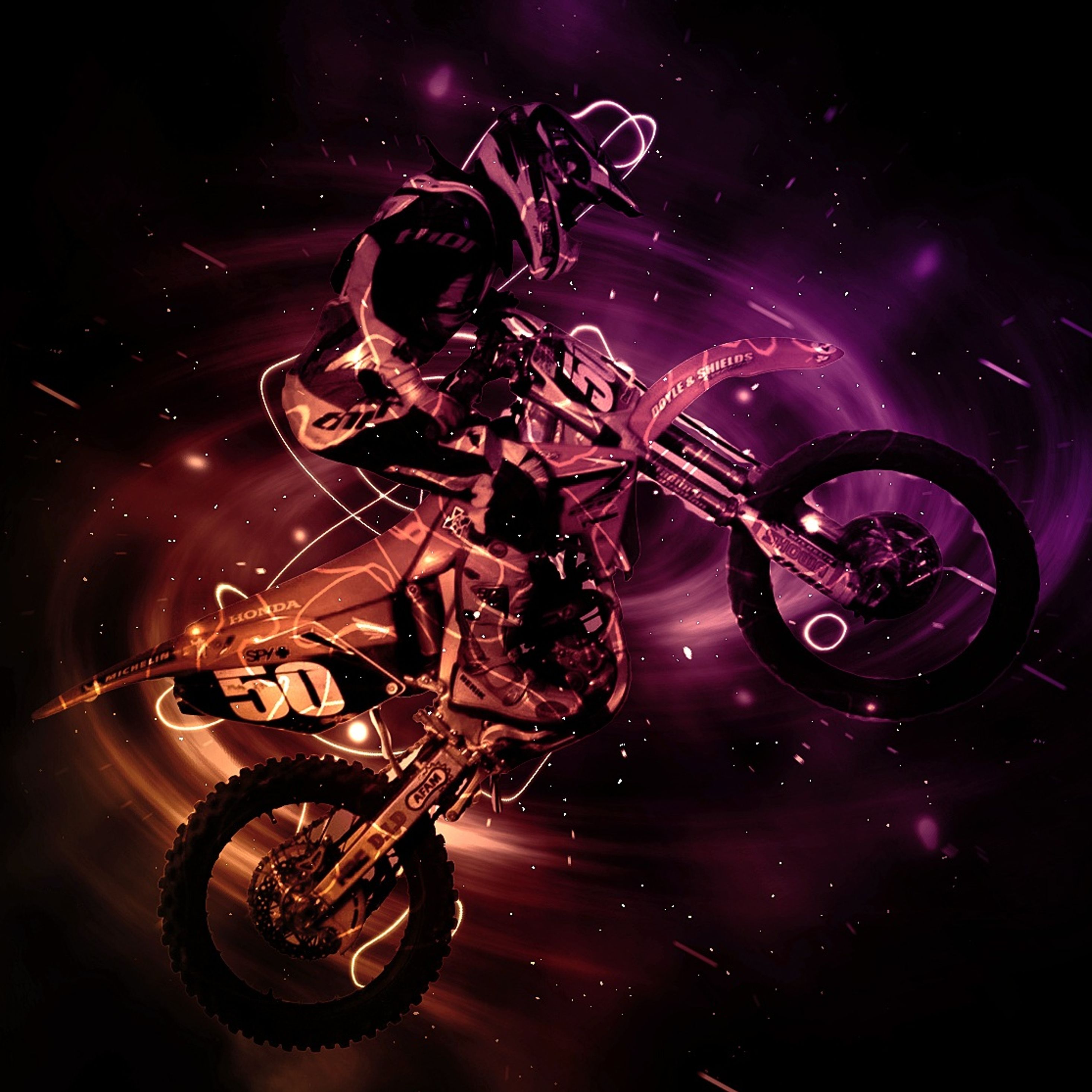 2932x2932 Motocross Bike Artistic iPad Pro Retina Display , HD 4k Wallpaper , Image, Background, Photos and Picture