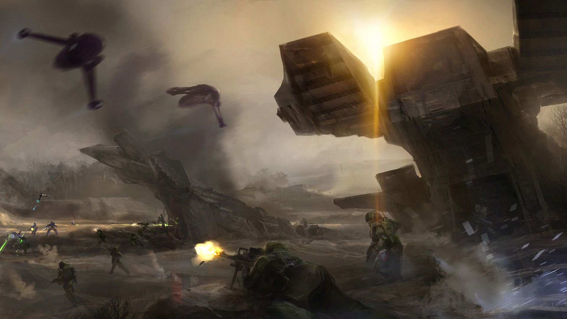 1920x1080 Halo Pelican Wallpaper