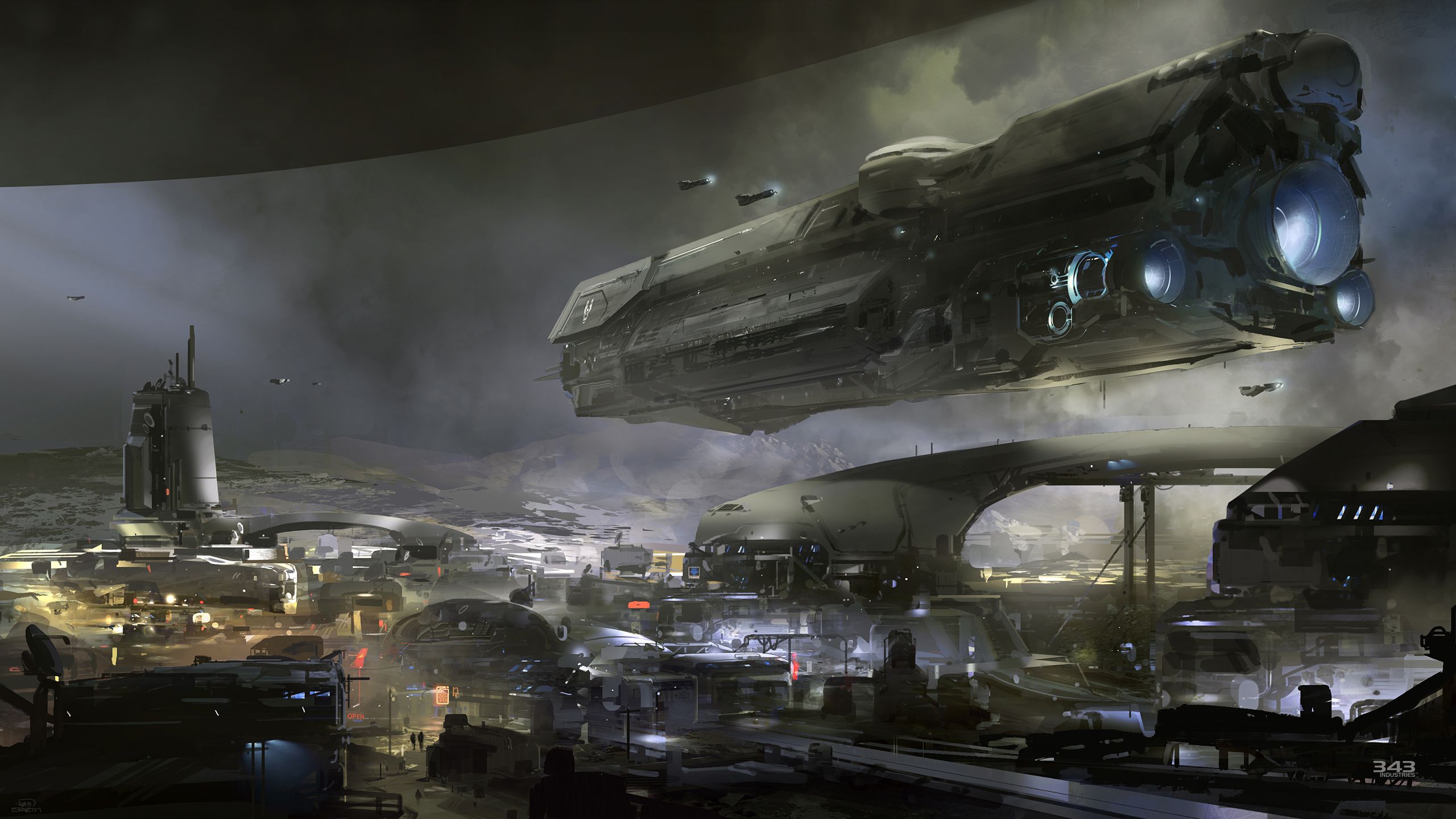 2560x1440 Halo 5 Concept Art Reveals New Location