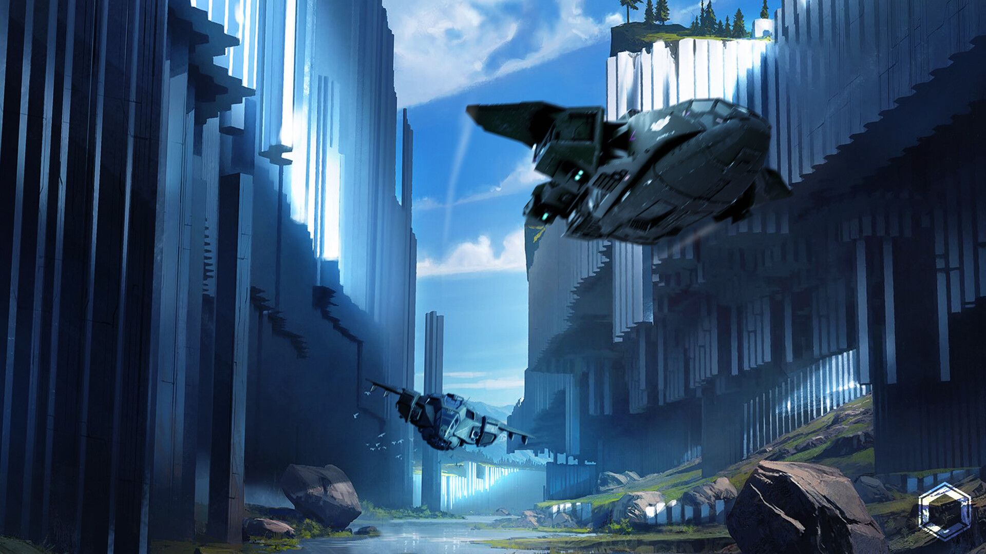 1920x1080 Halo UNSC Pelican