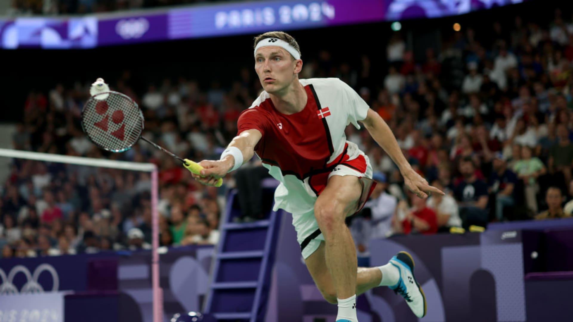1920x1080 Badminton: 'King' Viktor Axelsen of Denmark lords over Nepal's Prince Dahal to open Paris 2024 campaign