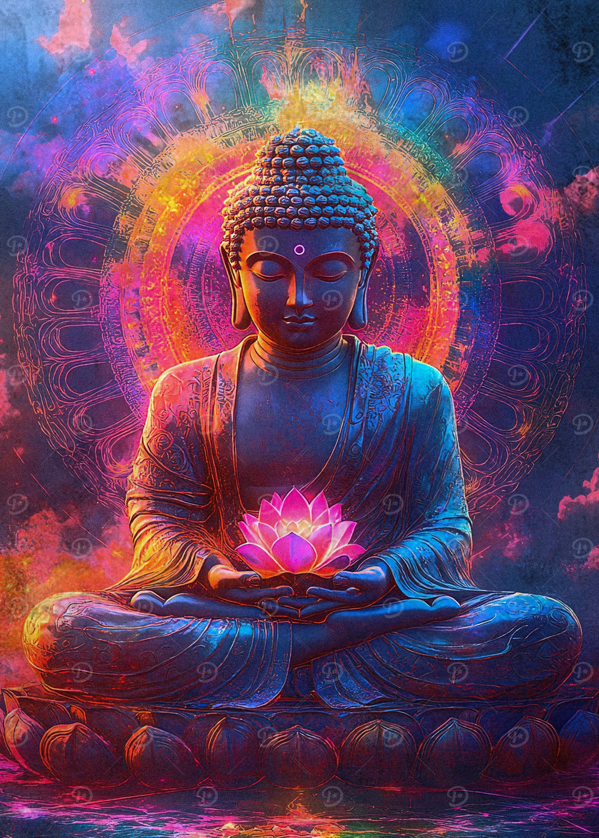 2057x2880 Buddha Meditation