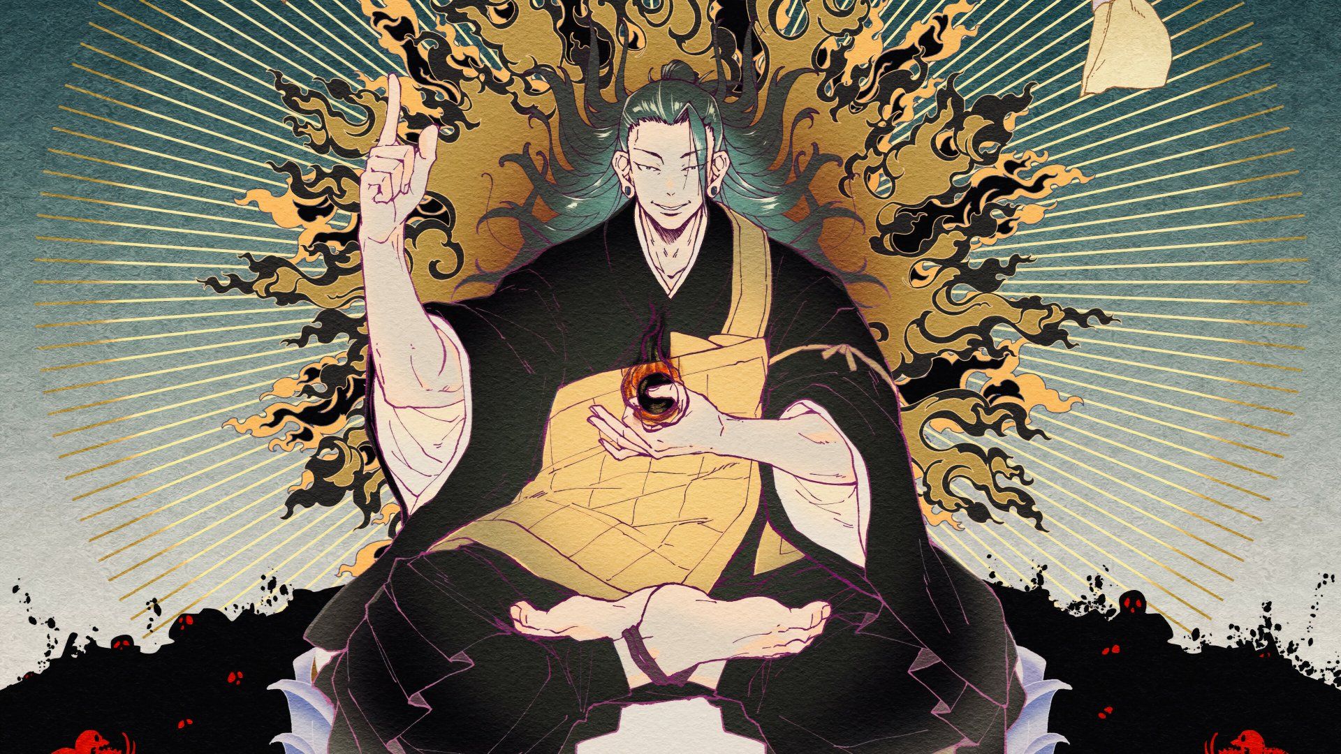 1920x1080 Suguru Geto 4K Ultra HD Anime Wallpaper. Jujutsu Kaisen Vibes by あx2160