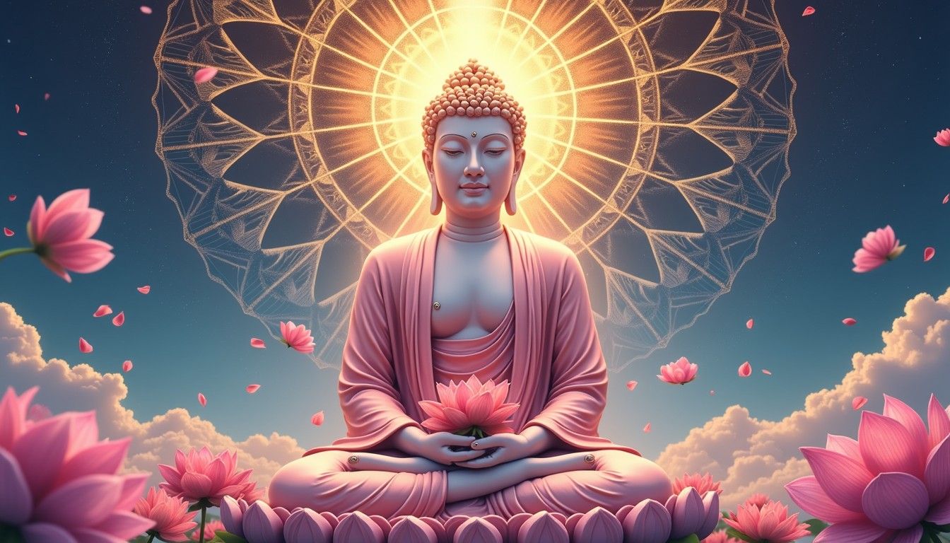 1344x768 Download Enlightened Anime Buddha Image, Anime, Manga