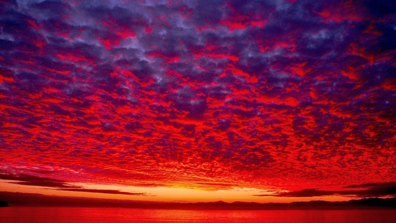Anime Red Sky Wallpapers Top Free Anime Red Sky Backgrounds WallpaperAccess