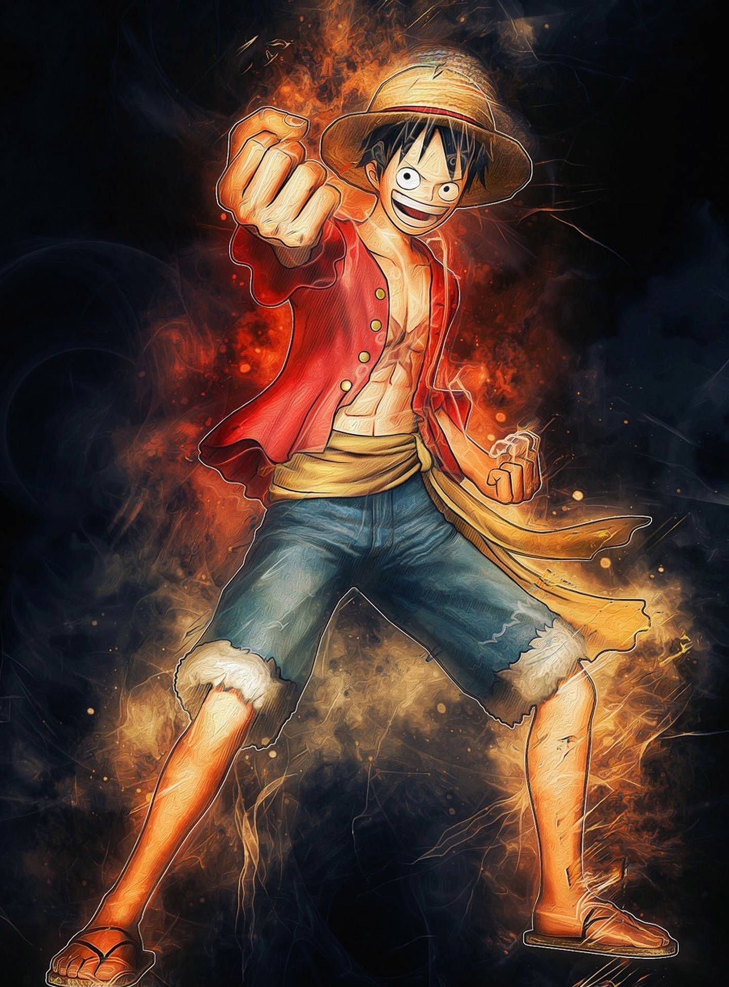 1418x1920 Luffy iPhone HD 4k Wallpaper