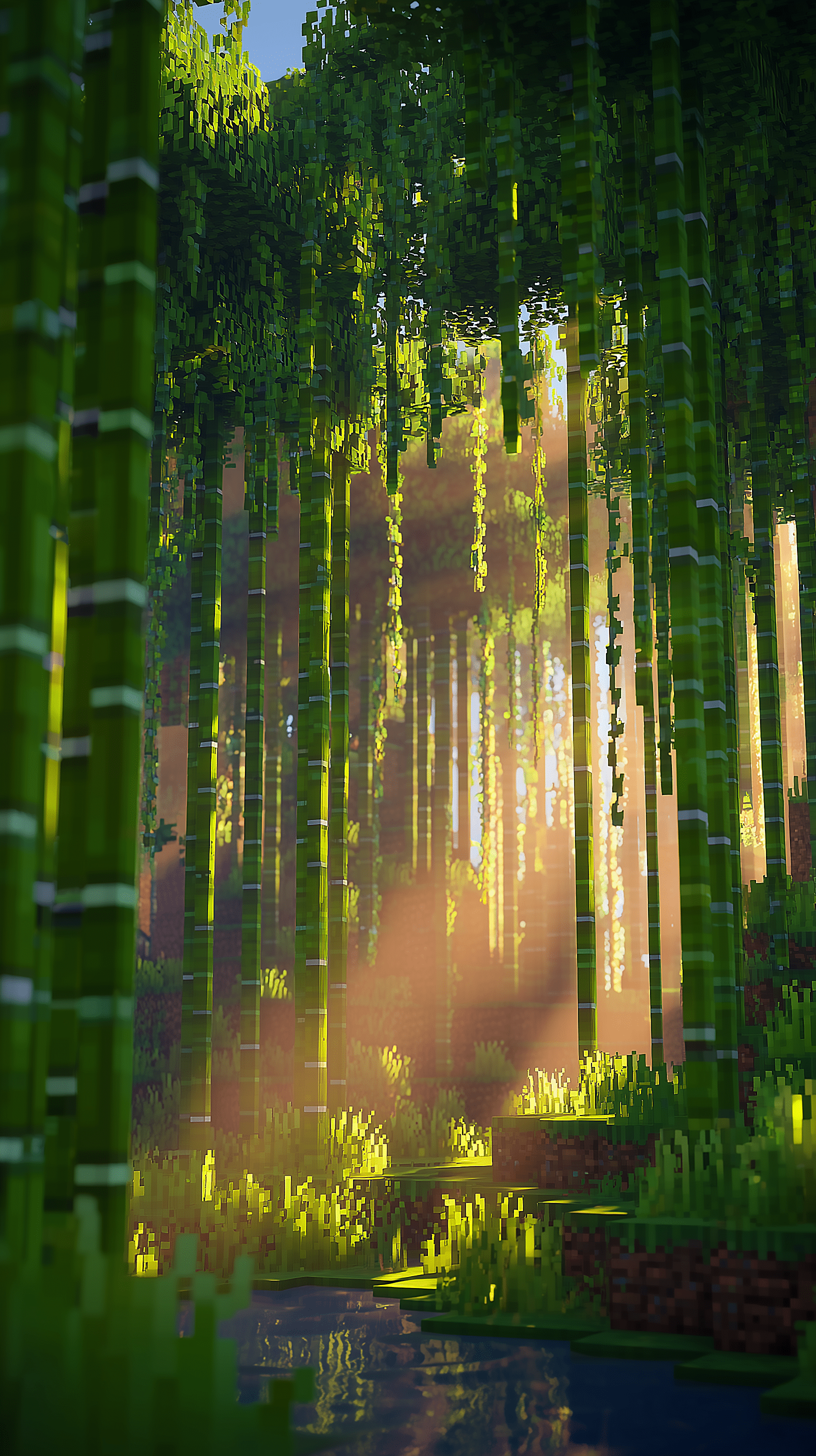 1632x2912 Minecraft Wallpaper 4k