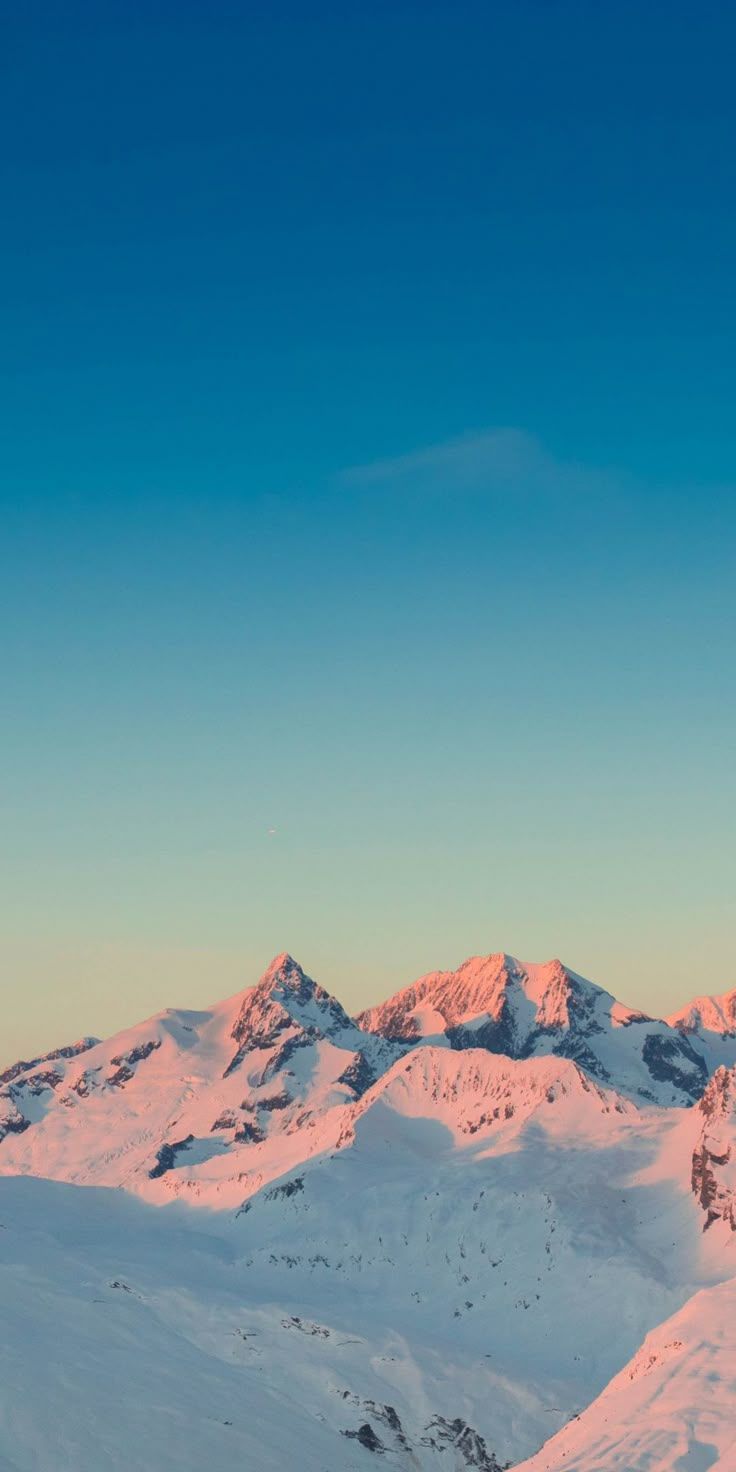 736x1472 Sunset Over Snow Capped Mountains. Phone Background Mountains, Phone Wallpaper Mountains, Clean Iphone Wallpaper