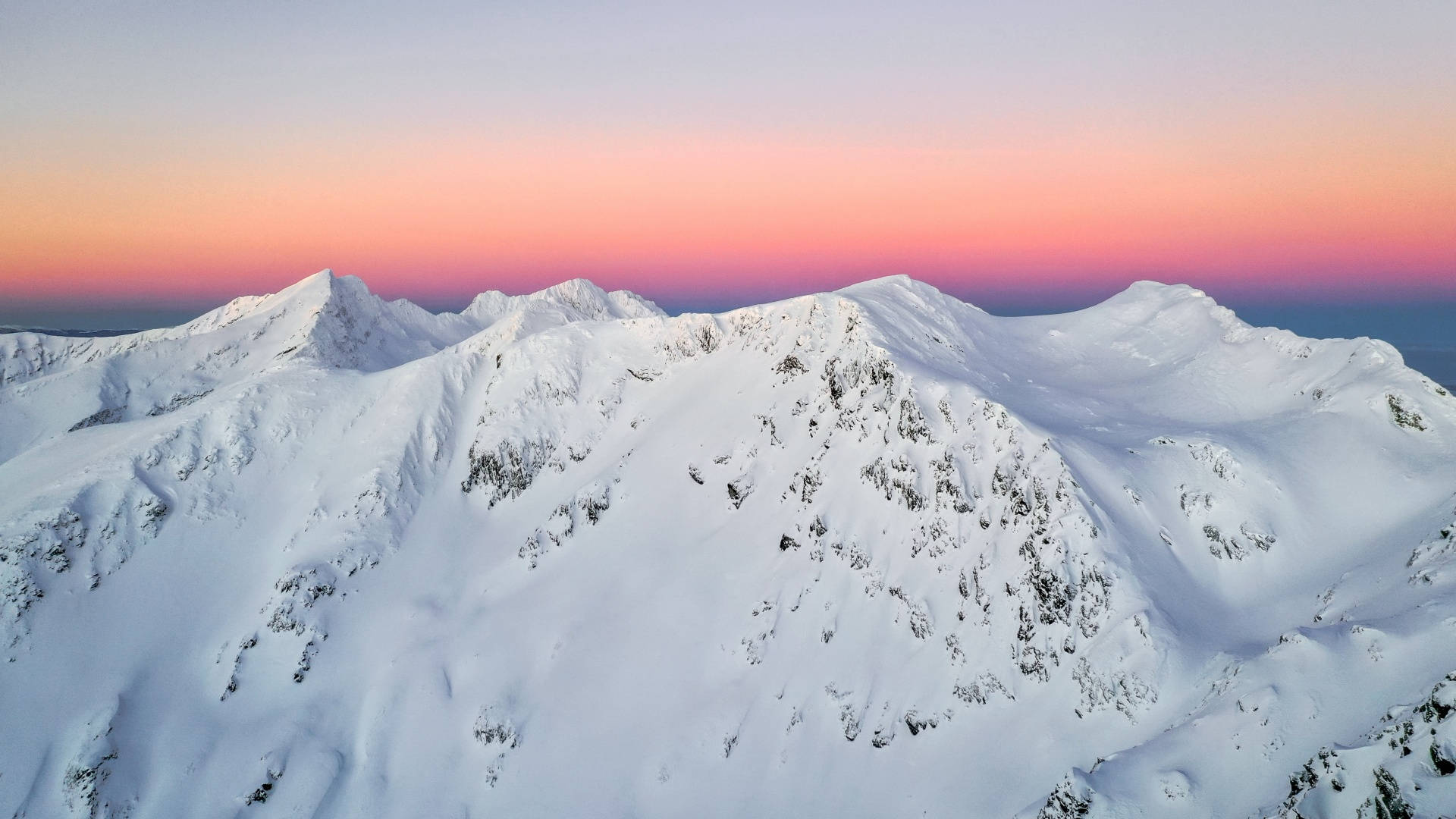 1920x1080 Download Clean Winter Aesthetic Mountain Wallpaper