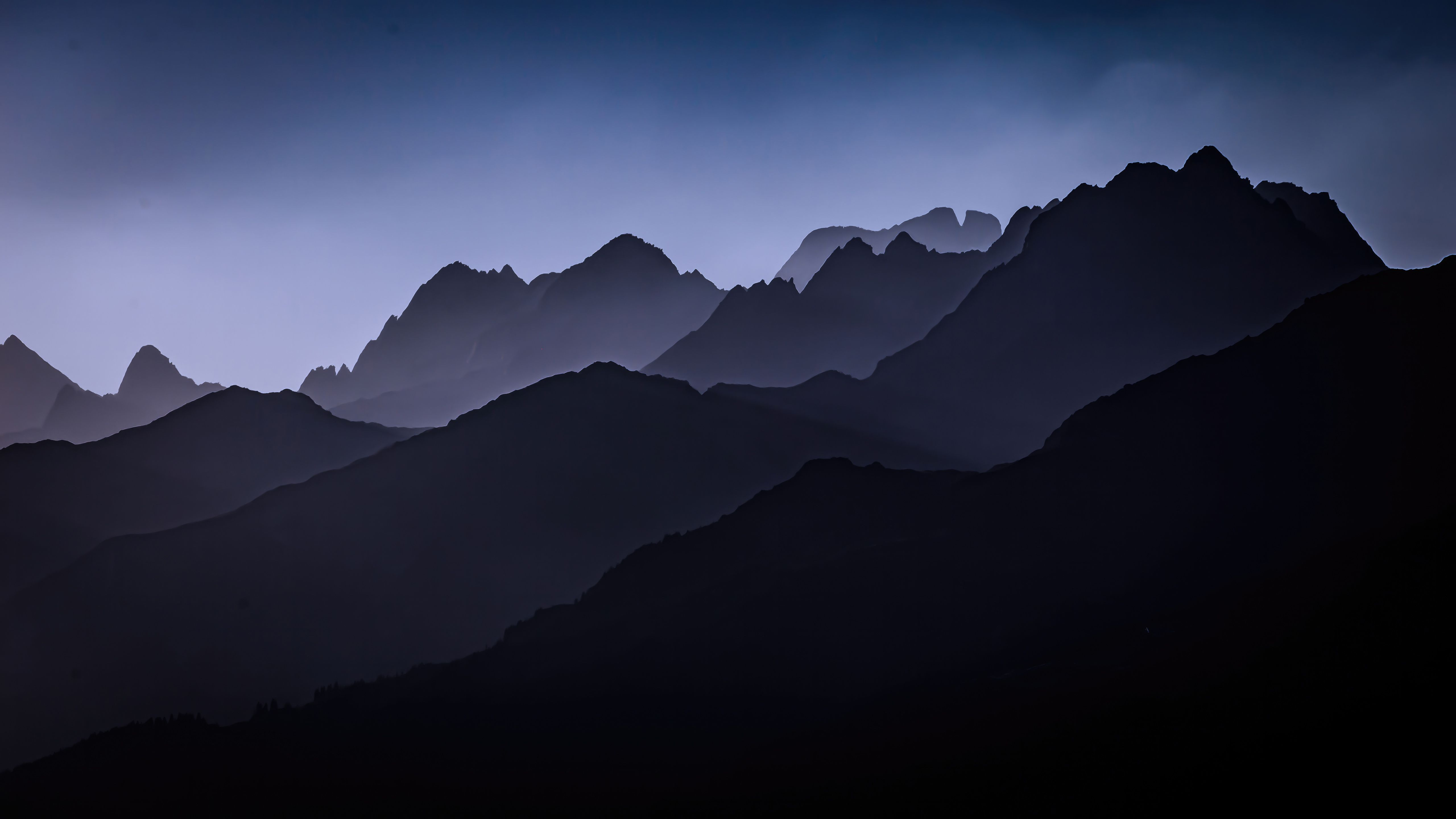 5120x2880 Silhouette Switzerland Surselva Mountains Wallpaper, HD Nature Wallpaper, 4k Wallpaper, Image, Background, Photos and Picture