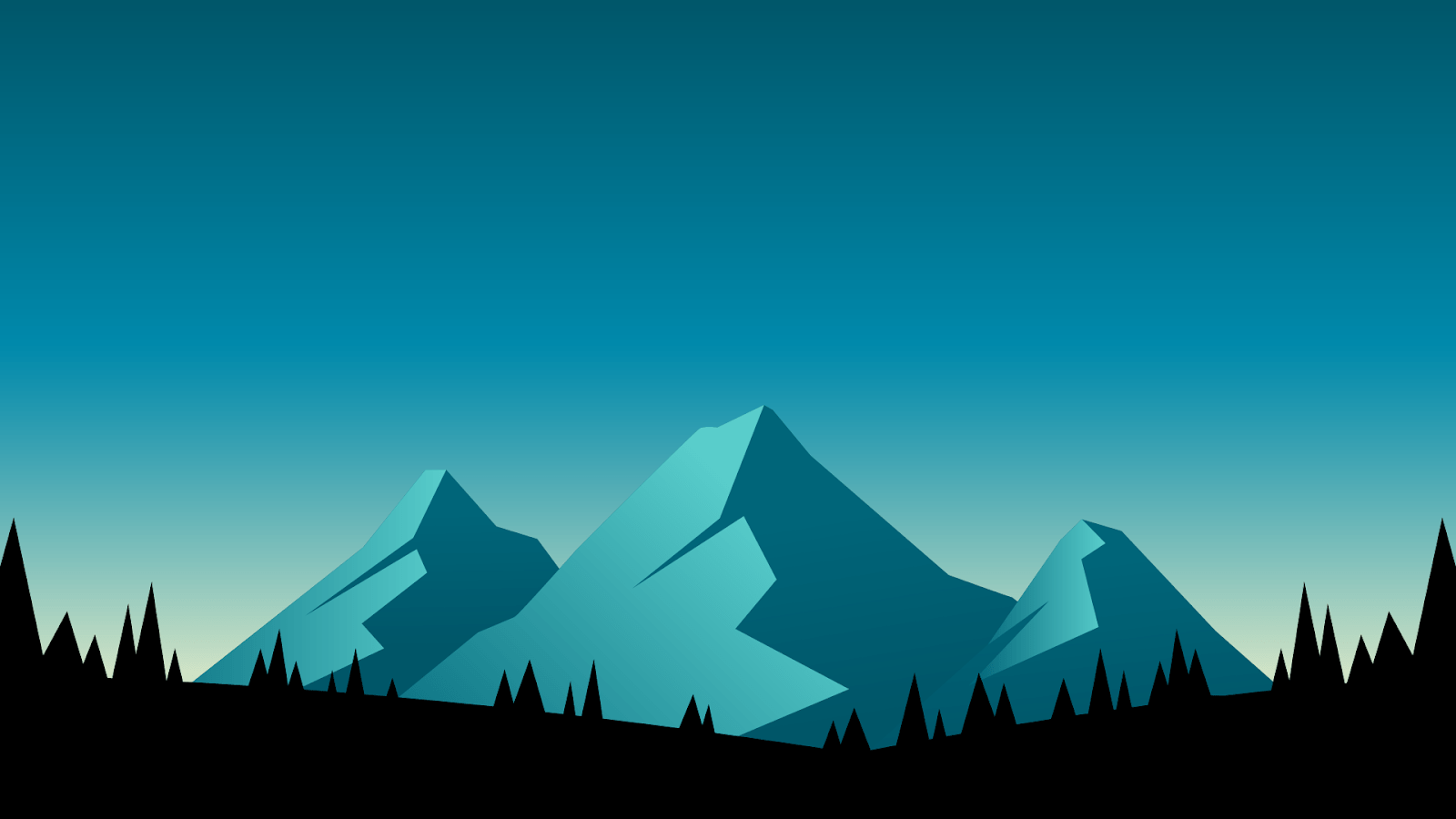 1600x900 Mountain Minimalism Calm Horizon 4K Wallpaper. Best 4K Wallpaper for Computers