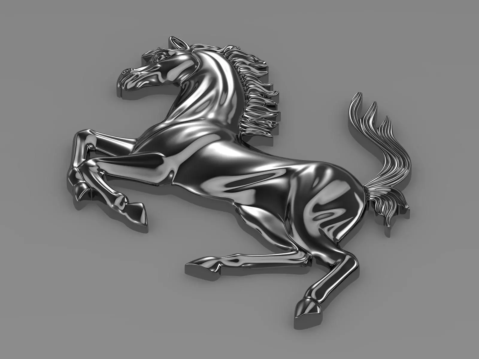 1600x1200 Ferrari horse logo 3D model