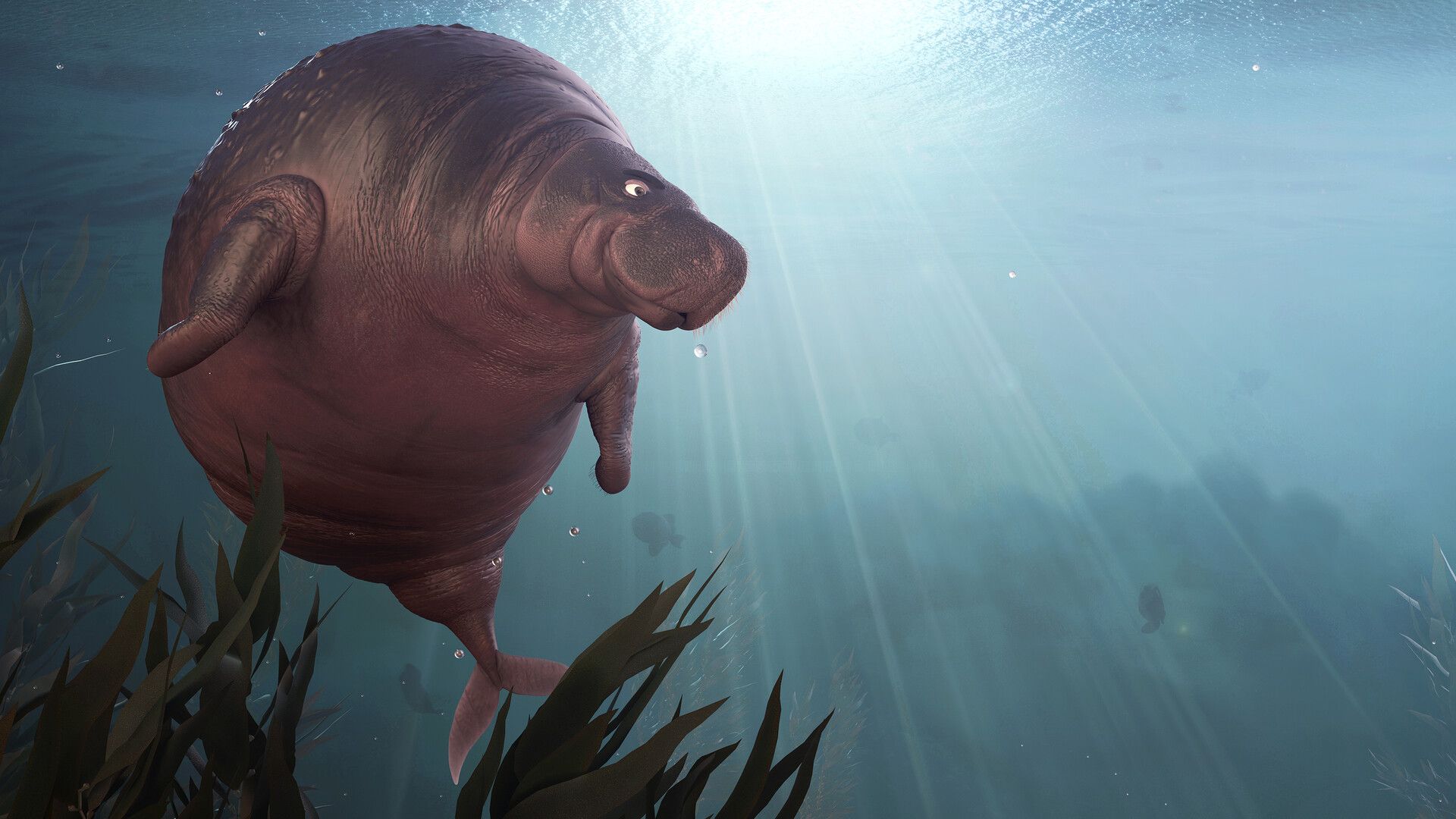 1920x1080 Stylized Extinction: Steller's Sea Cow
