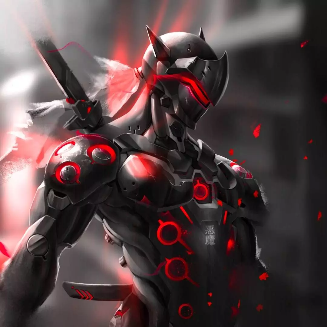 1080x1080 Live wallpaper Red Genji download on