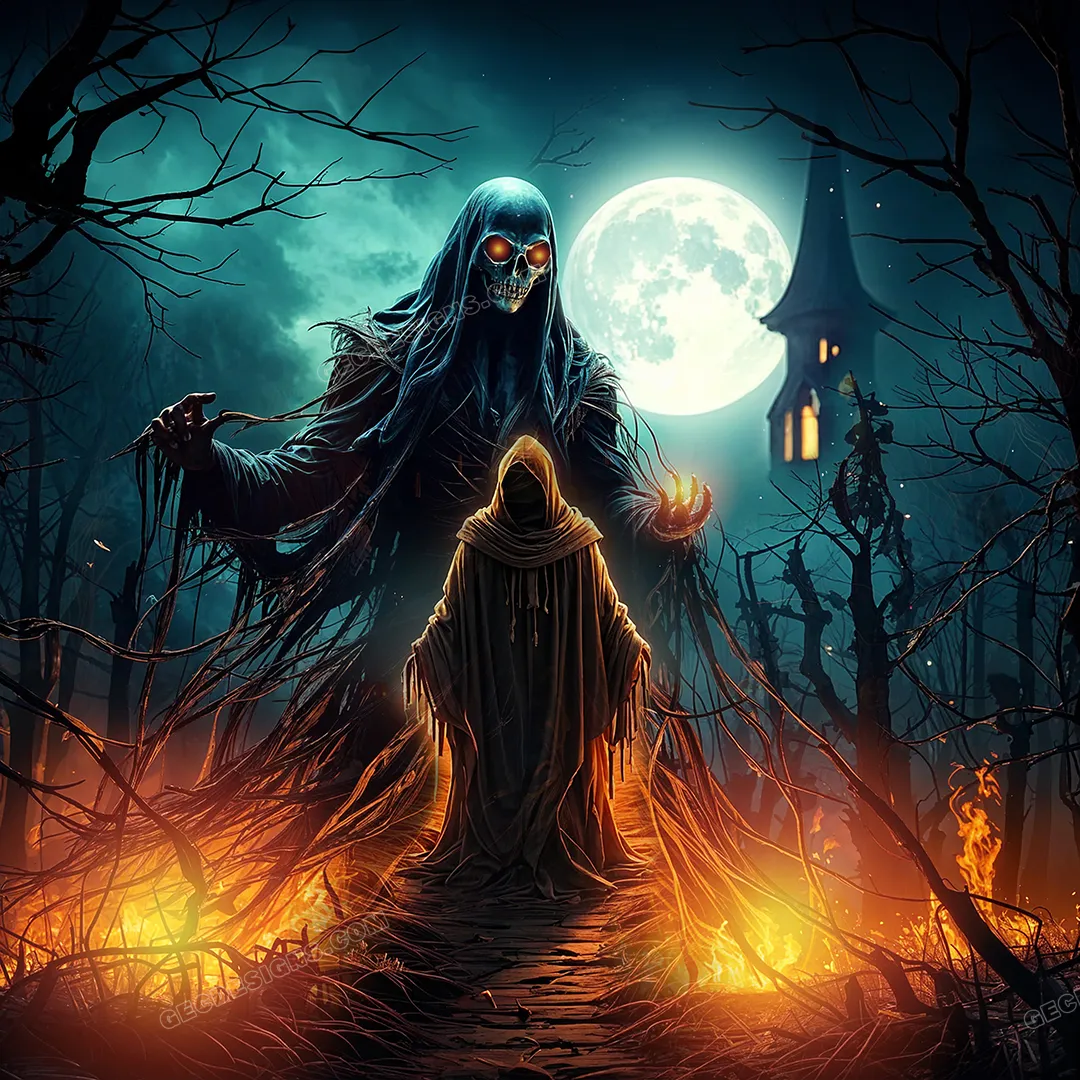 1080x1080 Halloween scary Ghost wallpaper: Free & Premium Creative Assets