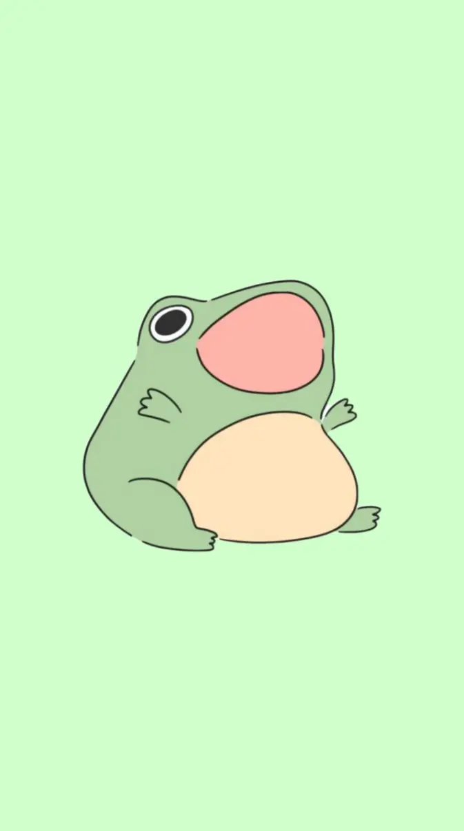 673x1206 Cute frog wallpaper