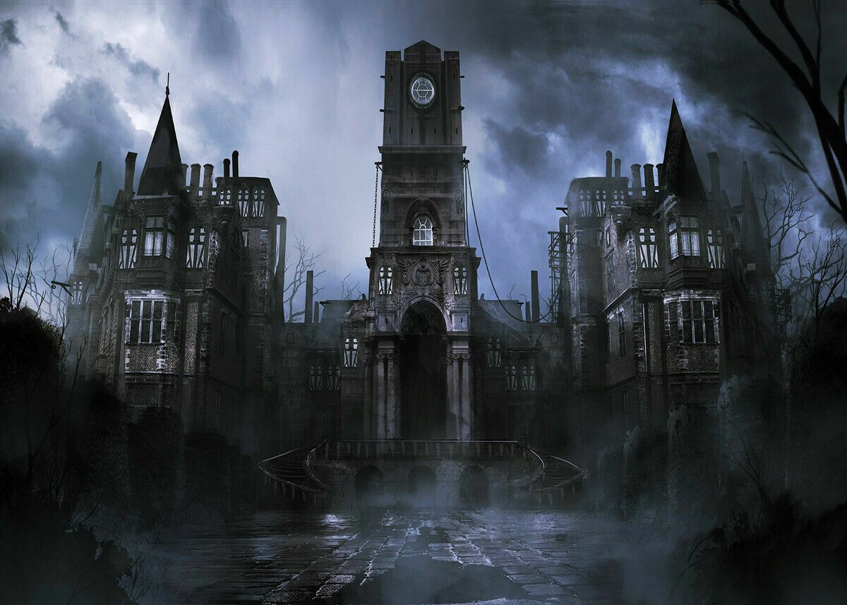 1200x857 10x8ft Vintage Gothic Church Backdrop Halloween Castle Background Studio Props