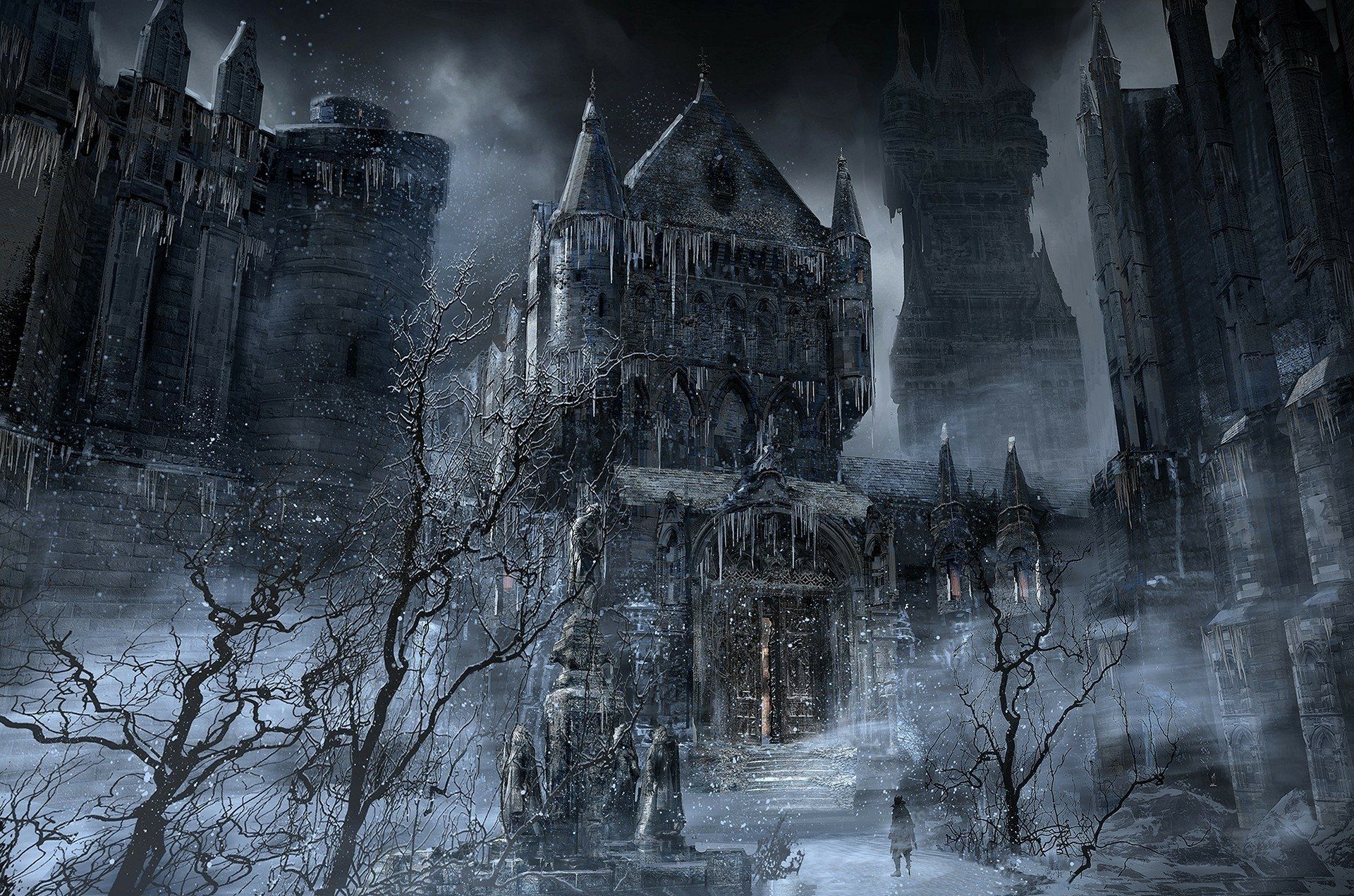 1920x1271 Bloodborne HD Wallpaper: Dark Gothic Castle Atmospherex1271