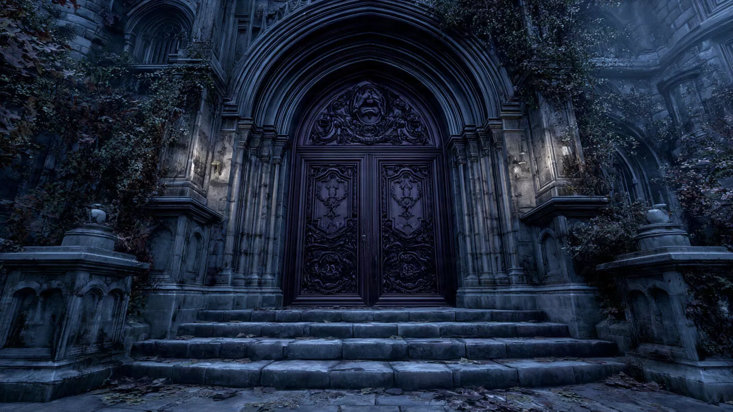1440x810 3D Model Gothic Horror Mansion And Cemetery Asset Pack VR / AR / Low Poly
