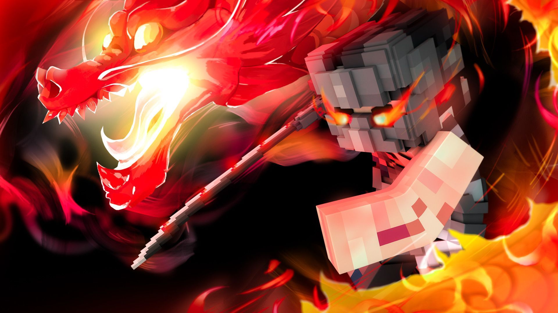 1920x1080 Red Minecraft Wallpaper