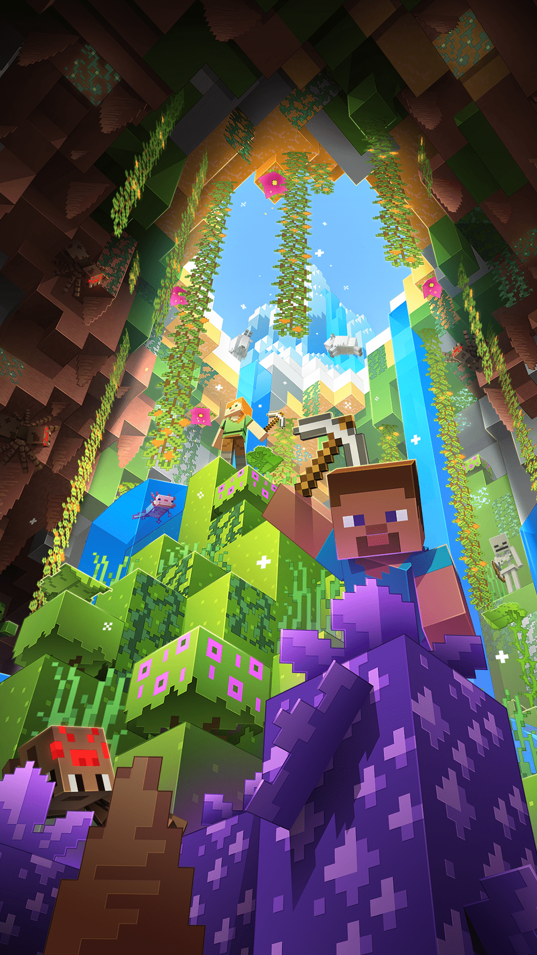 1080x1920 Old Minecraft Wallpaper