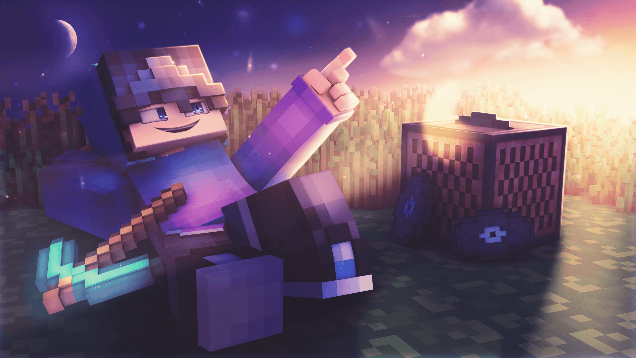 2560x1440 Minecraft Wallpaper Photohop Projects - Photo, videos, logos, illustrations and branding - Behance