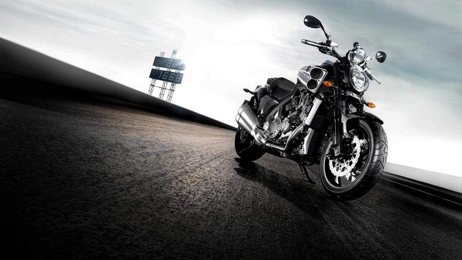 1920x1080 Download 1920x1080 HD Bikes Black Yamaha VMAX Wallpaper