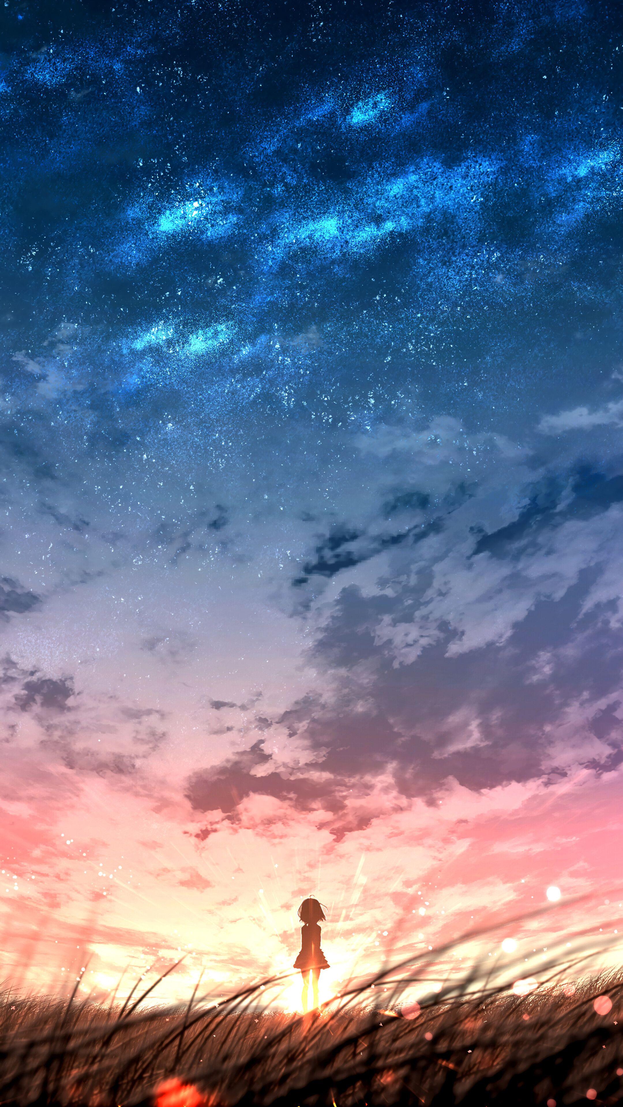 Anime Sky iPhone Wallpapers - Top Free Anime Sky iPhone Backgrounds -  WallpaperAccess