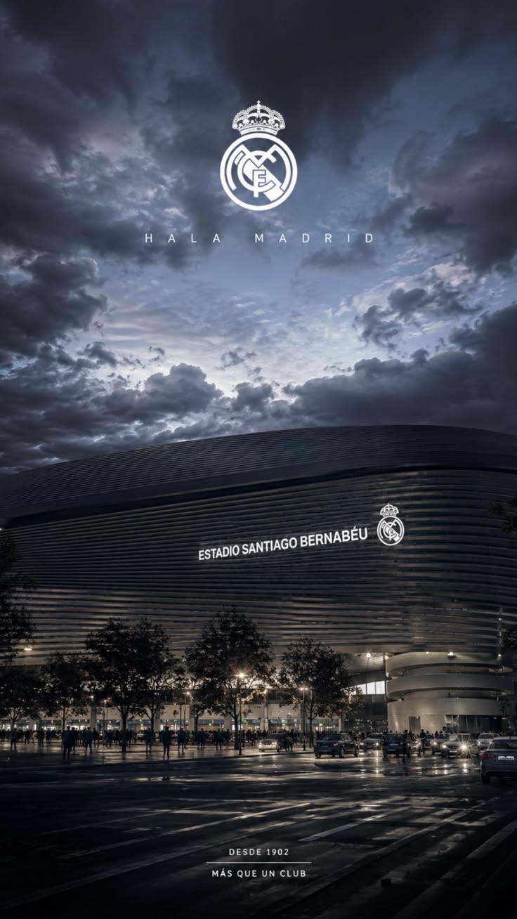 736x1308 The home of legends under the Madrid night sky