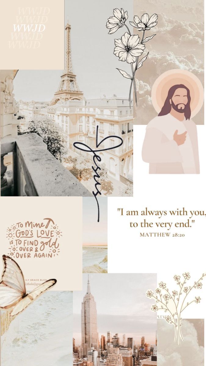 675x1200 Cream collage. Jesus background aesthetic, Jesus wallpaper aesthetic iphone, January christian wallpaper