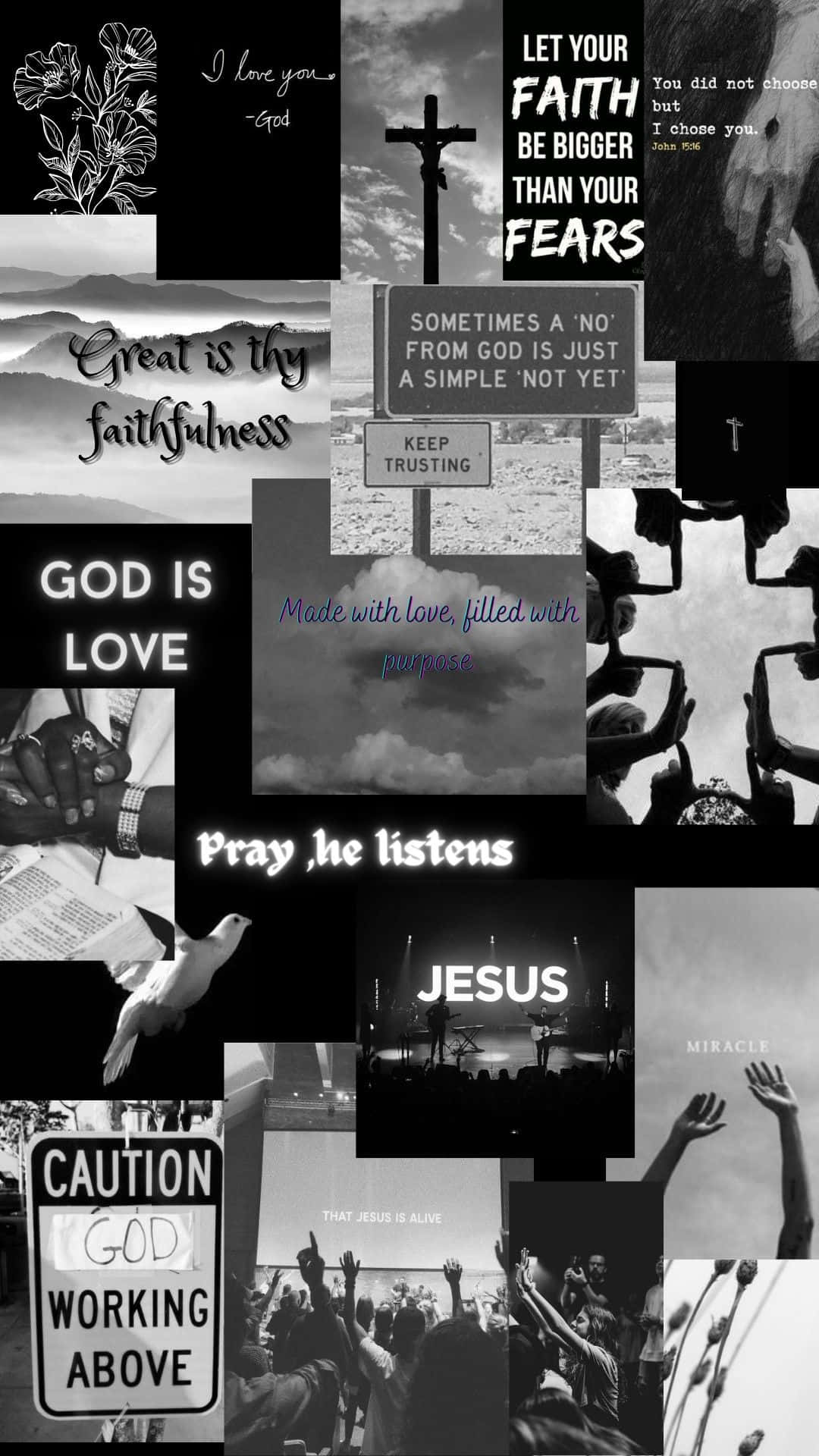 1080x1920 Christian Collage Wallpaper