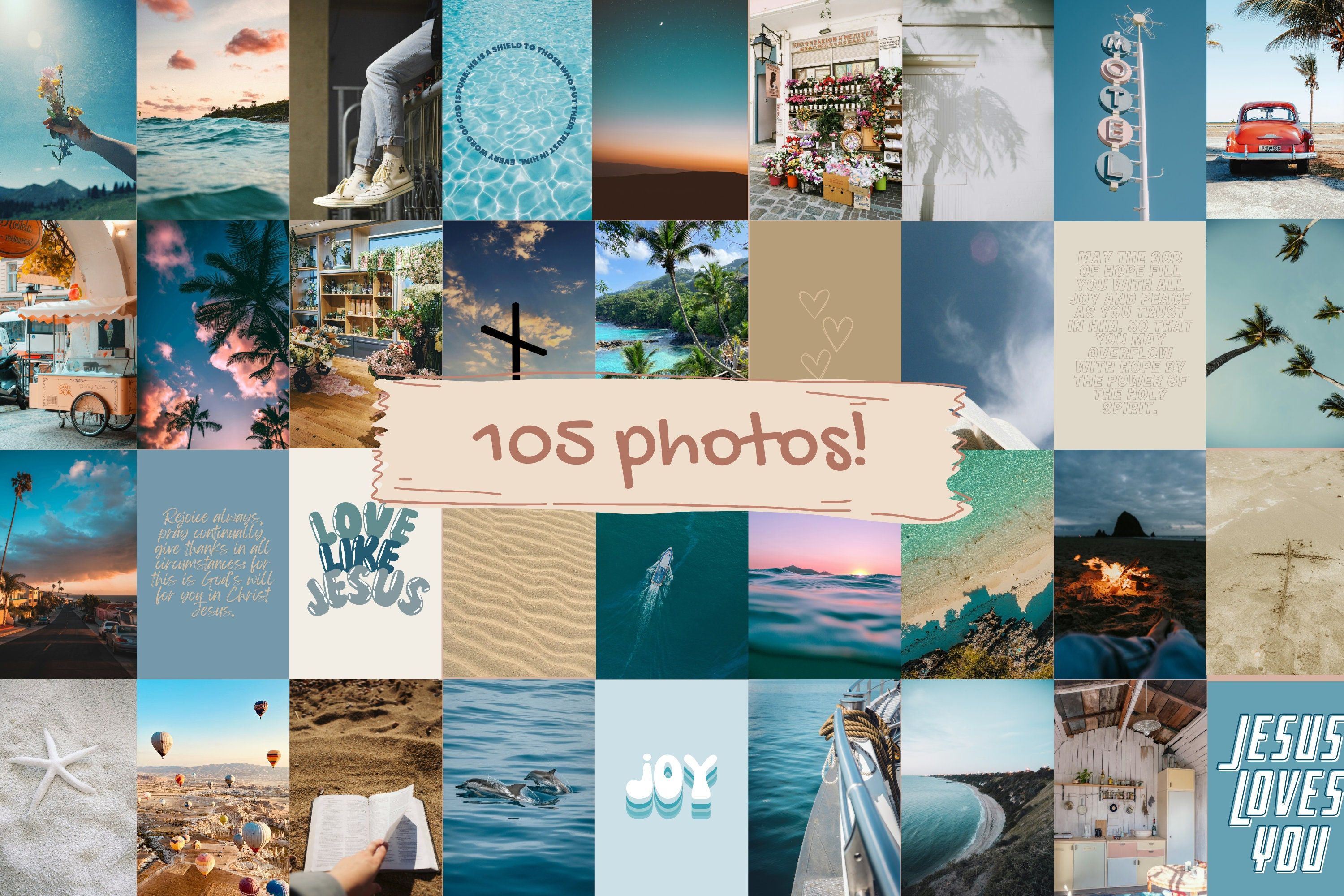 3000x2000 Joy Christian Wall Collage Kit Summer Beach 105 Copyright Free Photo