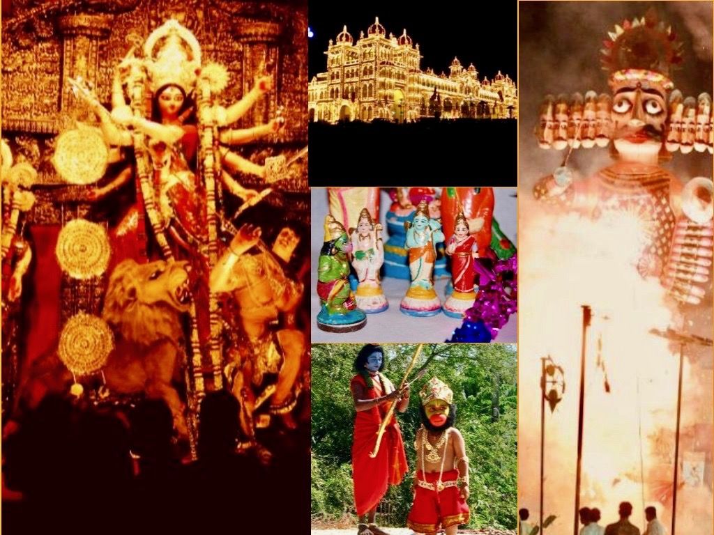 1024x768 Navaratri Navratri Dasara Dussehra festival image and celebrations