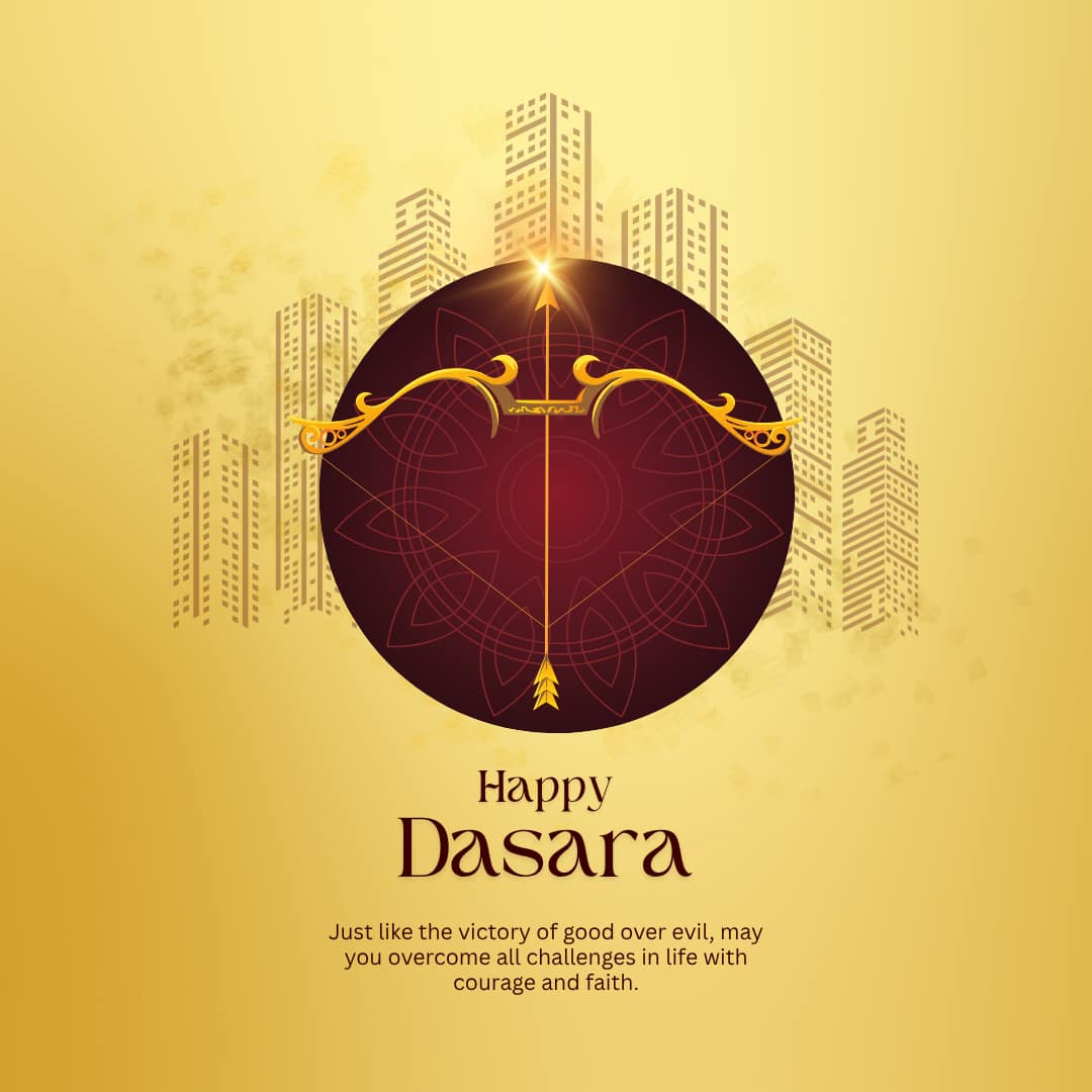 1080x1080 Dasara Wishes: Image, Quotes, Wishes, & Status to Share for your family