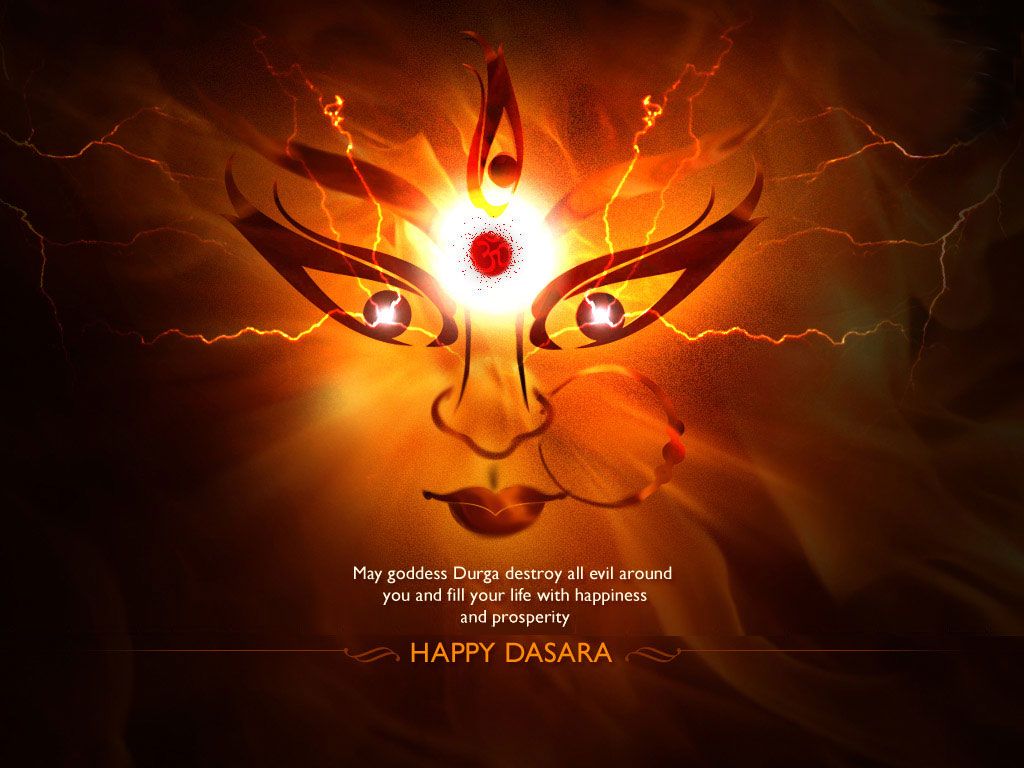 1024x768 Happy Dussehra Wallpaper