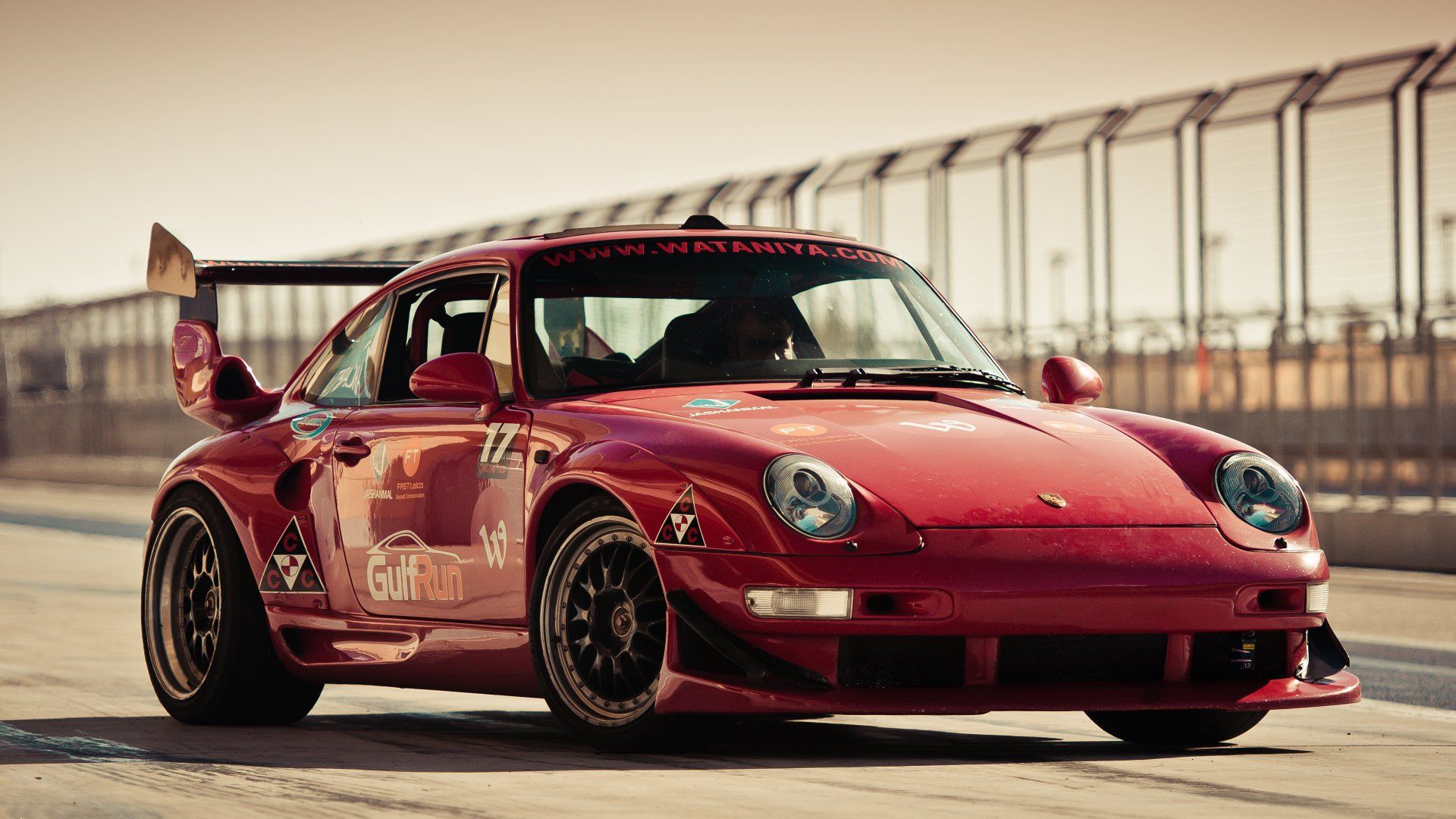 1920x1080 Red Porsche 911 Track Racer